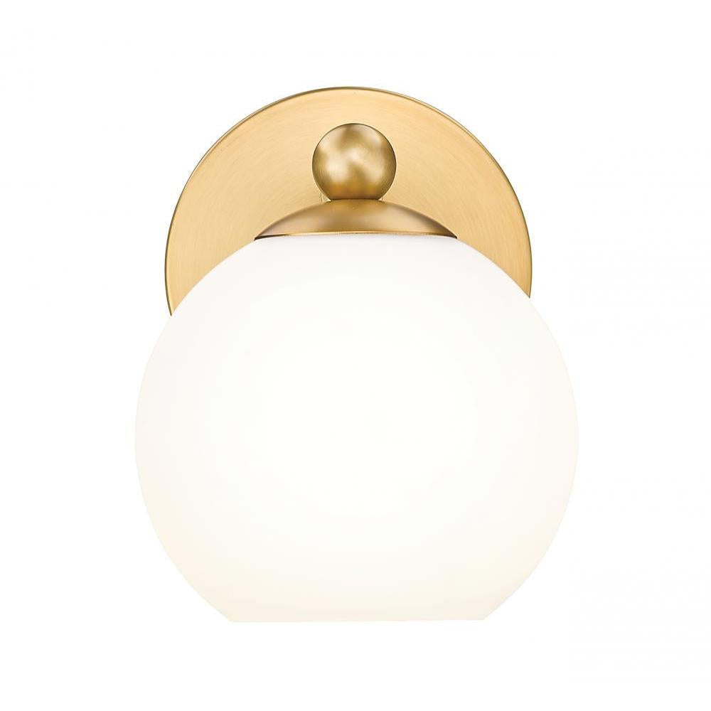 1 Light Wall Sconce-Opal Etched