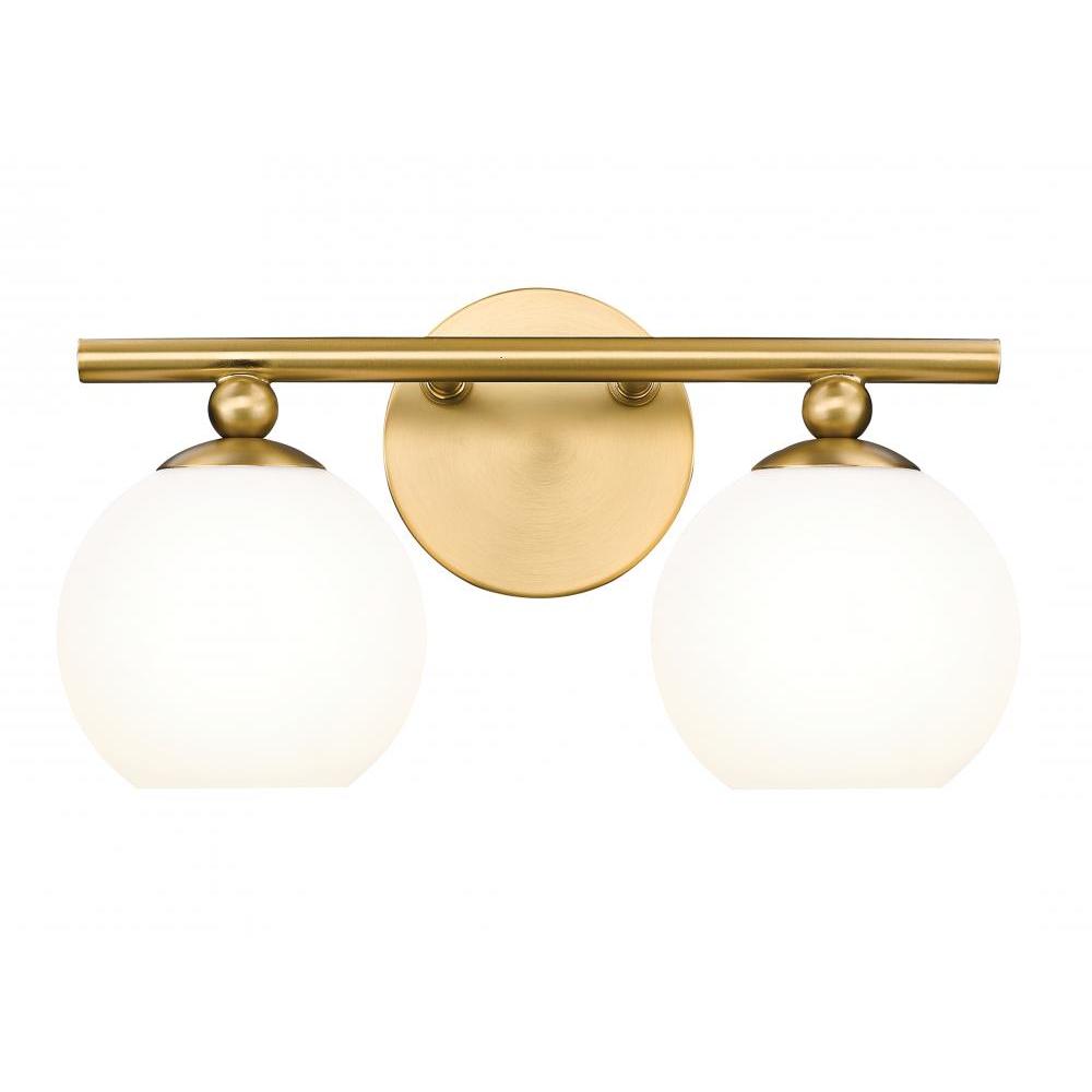 2 Light Vanity-Opal Etched
