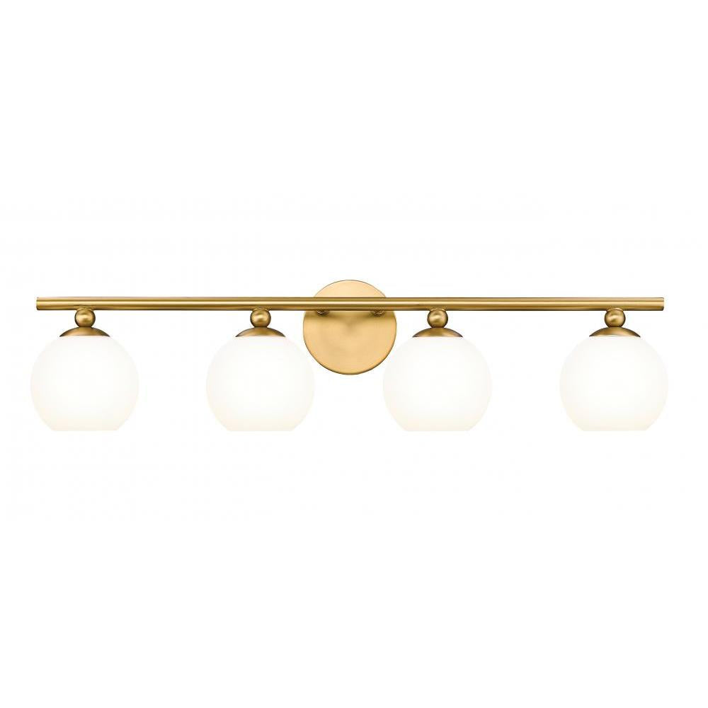 4 Light Vanity-Opal Etched