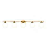 5 Light Vanity-Opal Etched