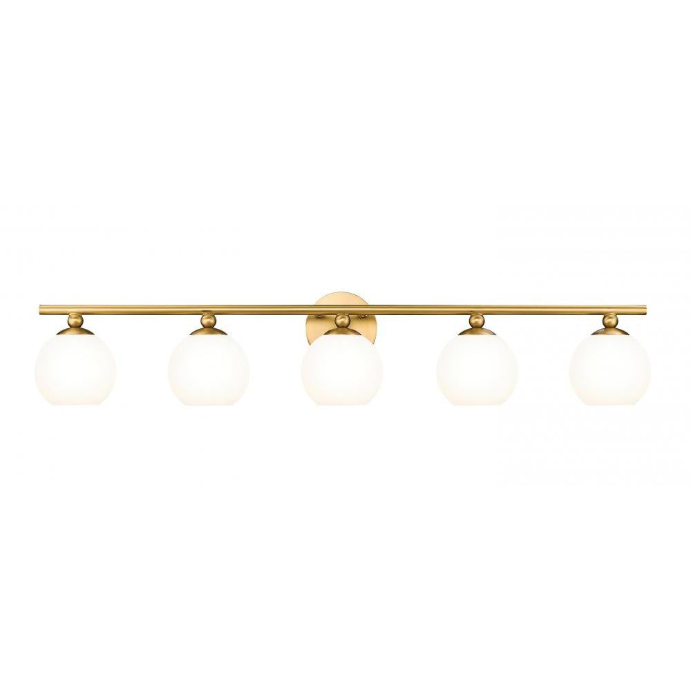 5 Light Vanity-Opal Etched