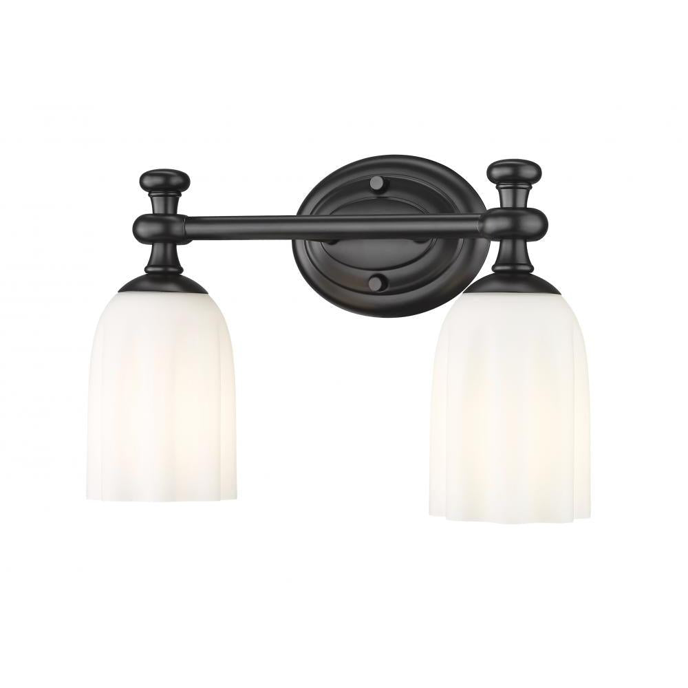 2 Light Vanity-Opal Etched