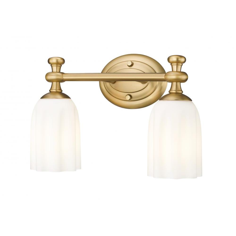 2 Light Vanity-Opal Etched