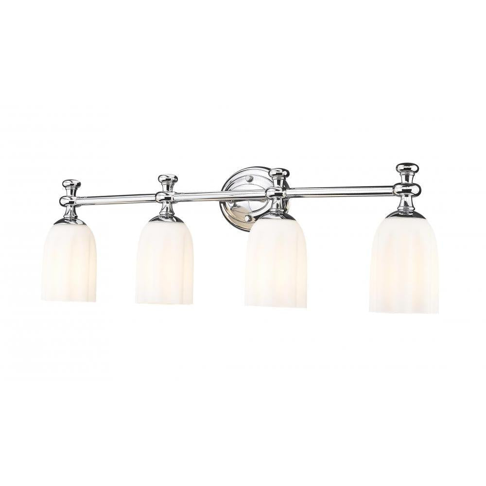 4 Light Vanity-Opal Etched