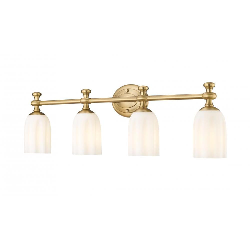 4 Light Vanity-Opal Etched