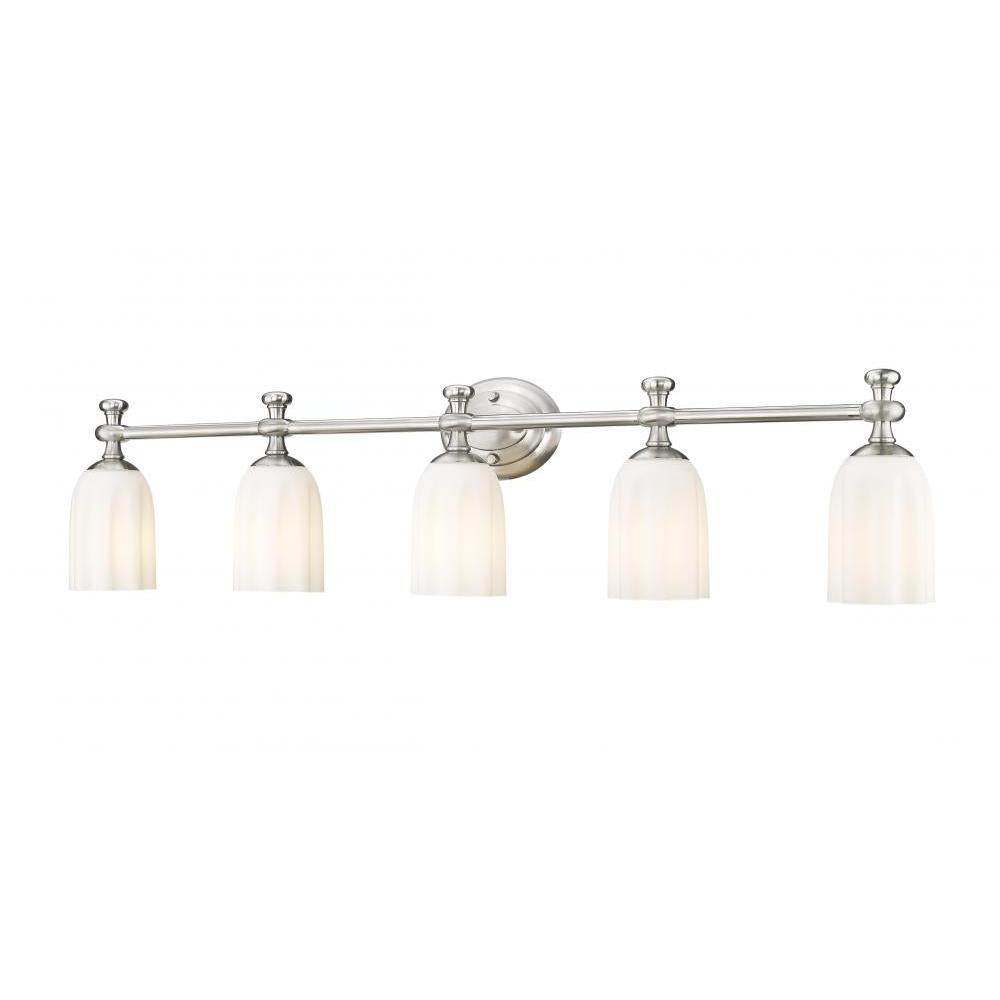 5 Light Vanity-Opal Etched