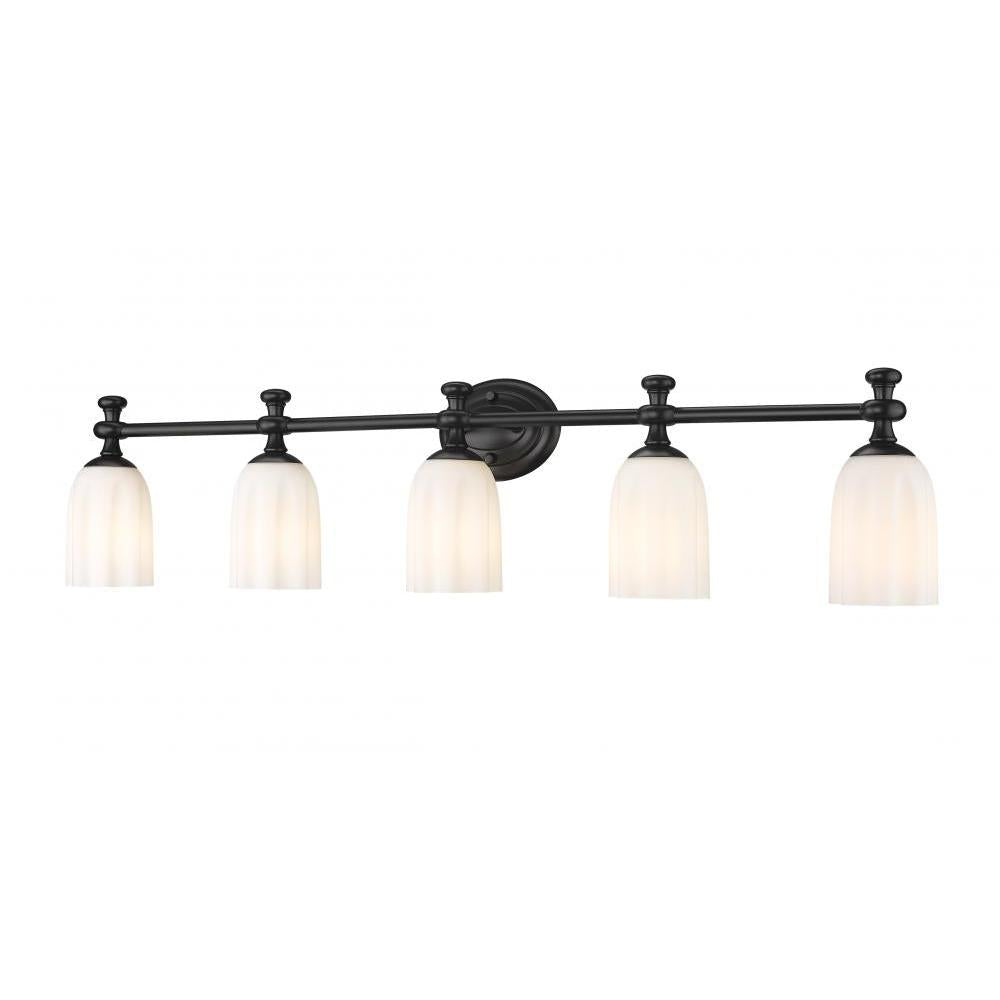 5 Light Vanity-Opal Etched