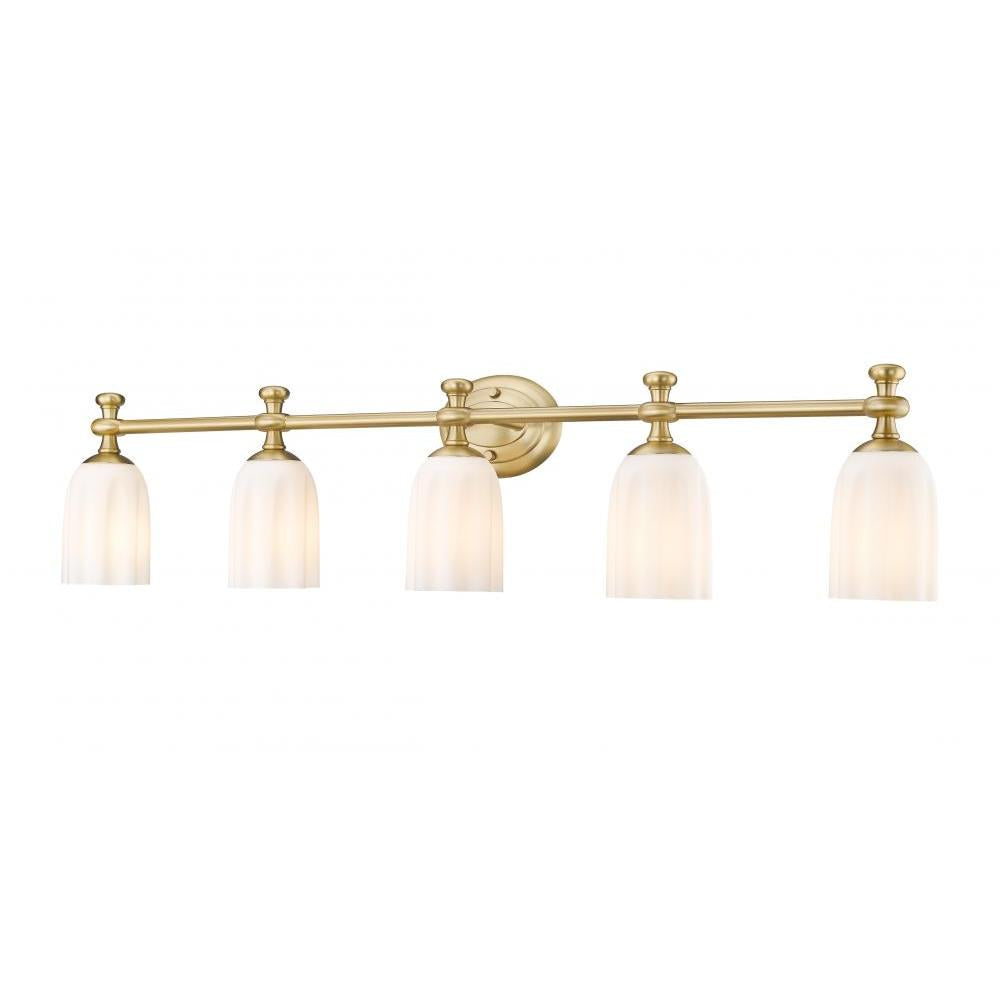 5 Light Vanity-Opal Etched