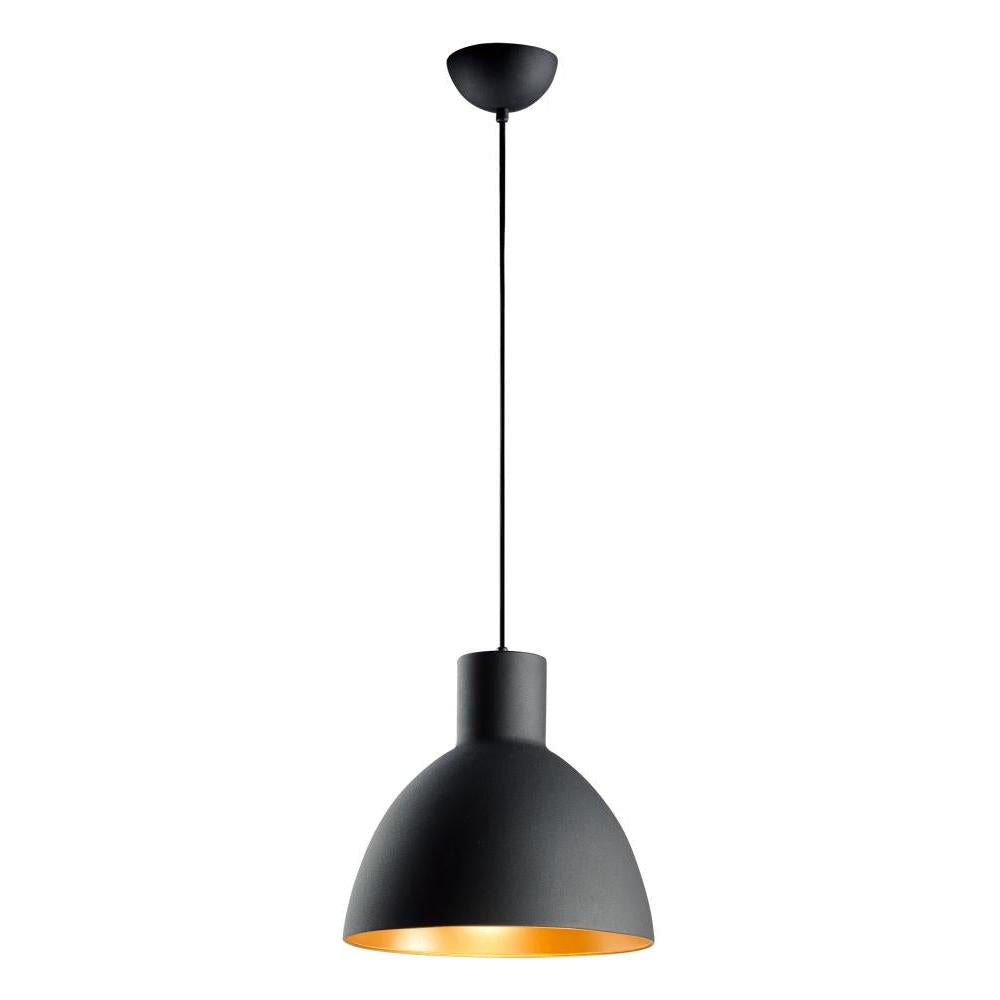 Cora 13.75 Inch Semi Flush Mount Light – Black / Gold