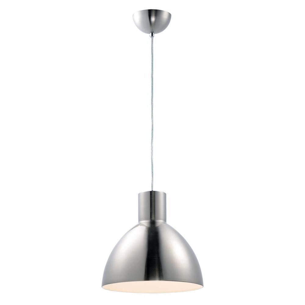 Cora 13.75 Inch Semi Flush Mount Light – Satin Nickel