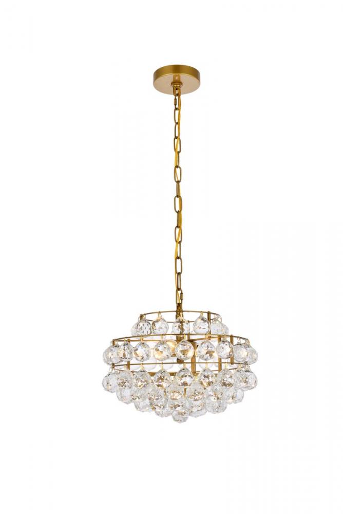 Elegant Lighting SAVANNAH 1106D14BR Pendant Contemporary - Brass