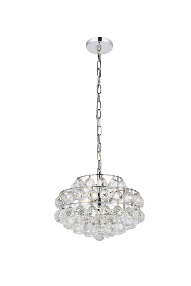 Elegant Lighting SAVANNAH 1106D14C Pendant Contemporary - Chrome