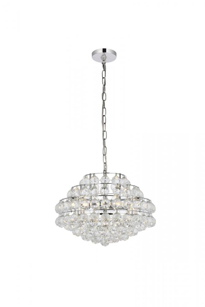 Elegant Lighting SAVANNAH 1106D18C Pendant Contemporary - Chrome