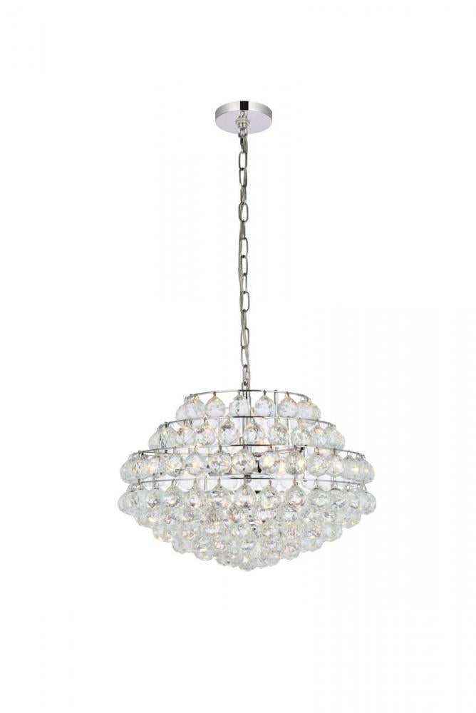 Elegant Lighting SAVANNAH 1106D20C Pendant Contemporary - Chrome