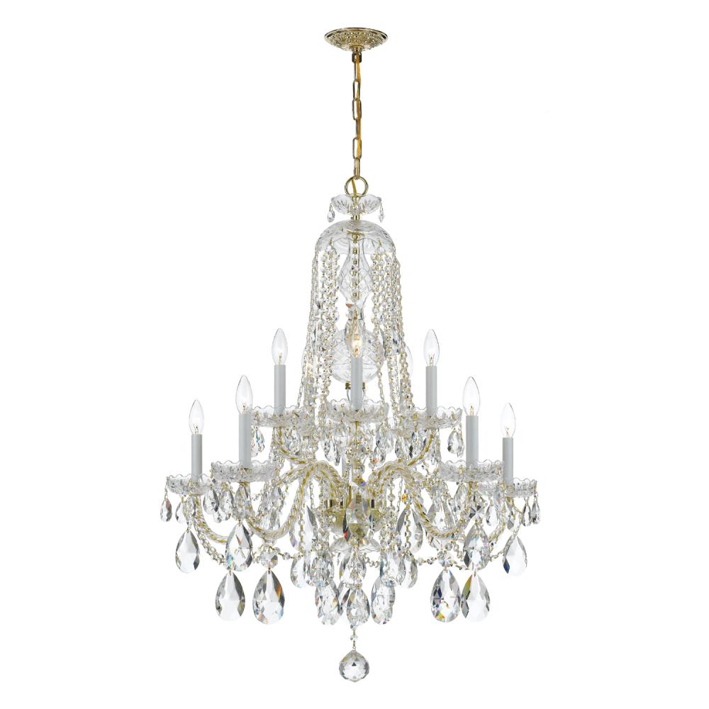 Crystorama TRADITIONAL CRYSTAL 1110-PB-CL-MWP Chandelier Americana - Polished Brass