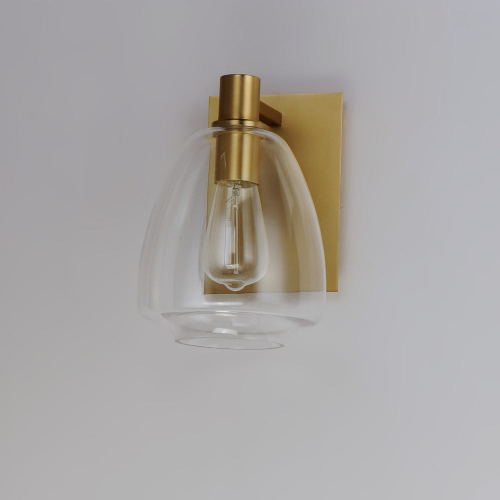 Maxim Lighting BABYLON 11111CLSBR Sconce Nautical - Brass