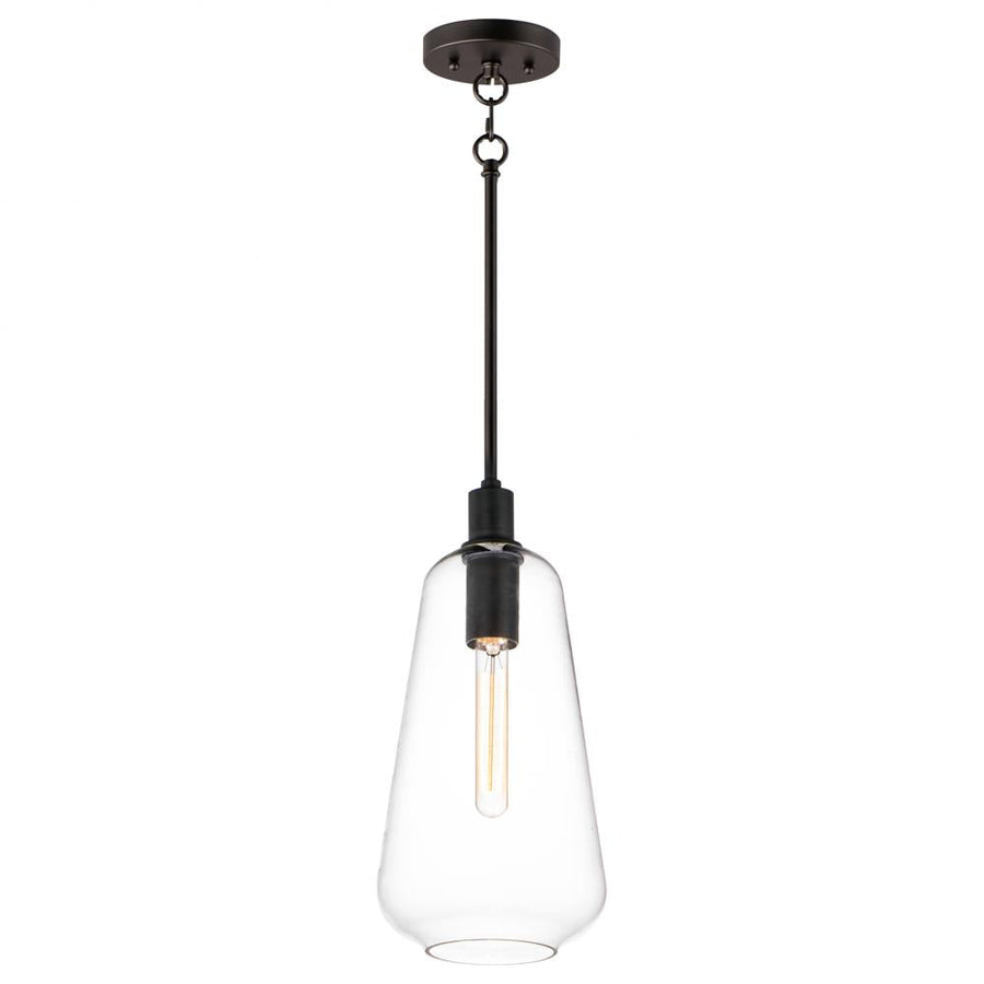 Maxim Lighting 11114CLBK Babylon 7.5 Inch Semi Flush Mount Light – Black