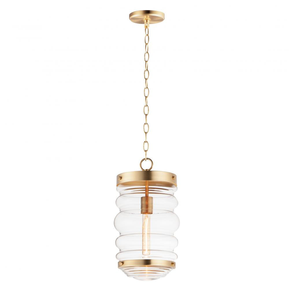 Newport 9 Inch Semi Flush Mount Light – Satin Brass