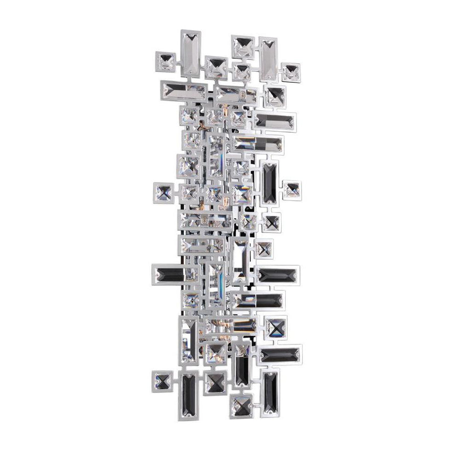 Vermeer Luxury Crystal Wall Sconce – Brushed Champagne Gold