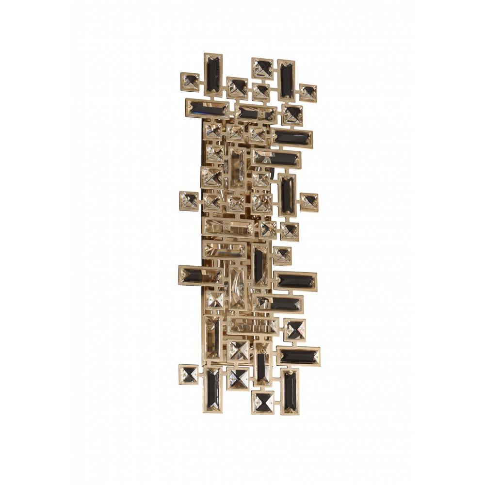 Vermeer Luxury Crystal Wall Sconce – Polished Chrome