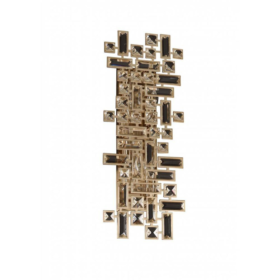 Vermeer Luxury Crystal Wall Sconce – Polished Chrome