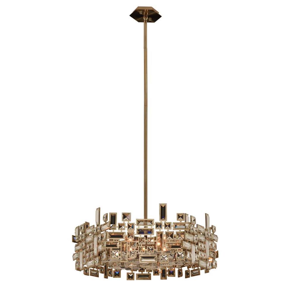 Vermeer Luxury Crystal Pendant – Polished Chrome