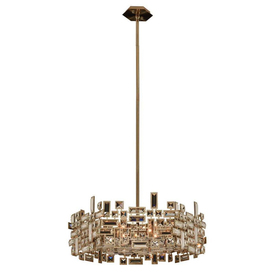 Vermeer Luxury Crystal Pendant – Polished Chrome