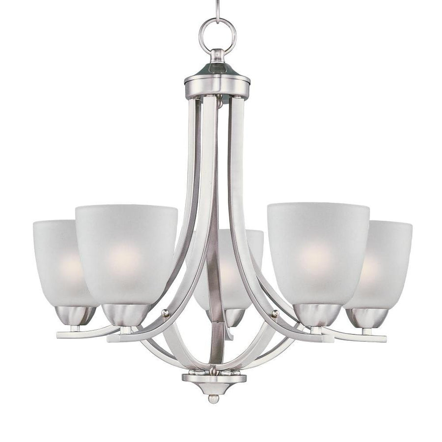 Axis 24 Inch Semi Flush Mount Light – Satin Nickel