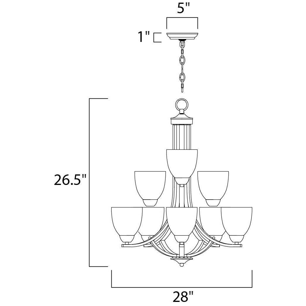 Maxim Lighting AXIS 11226FTOI Chandelier Americana - Bronze