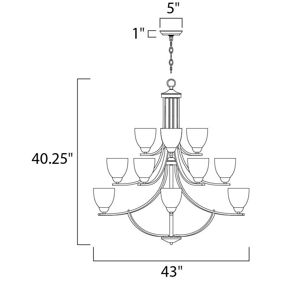 Maxim Lighting AXIS 11228FTSN Chandelier Americana - Nickel