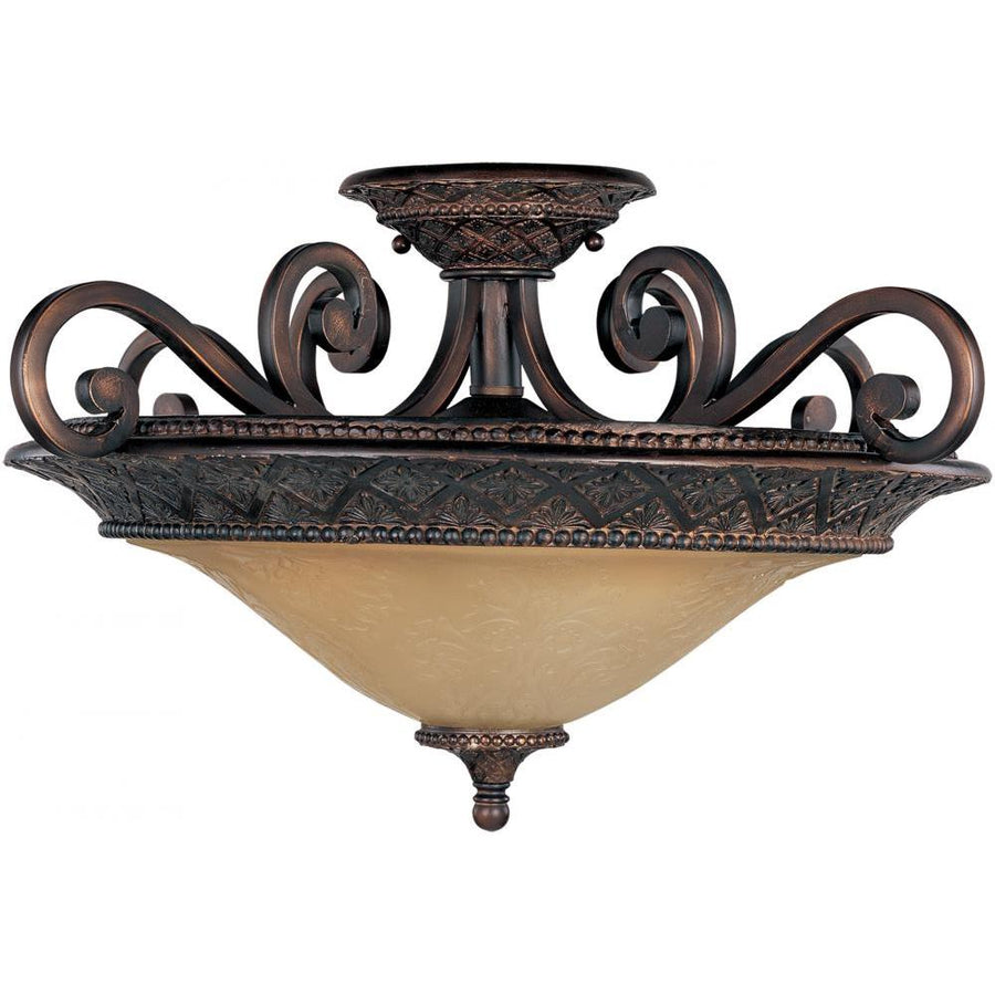Maxim Lighting 11241SAOI Symphony 22.5 Inch Semi Flush Mount Light – Oil Rubbed Bronze