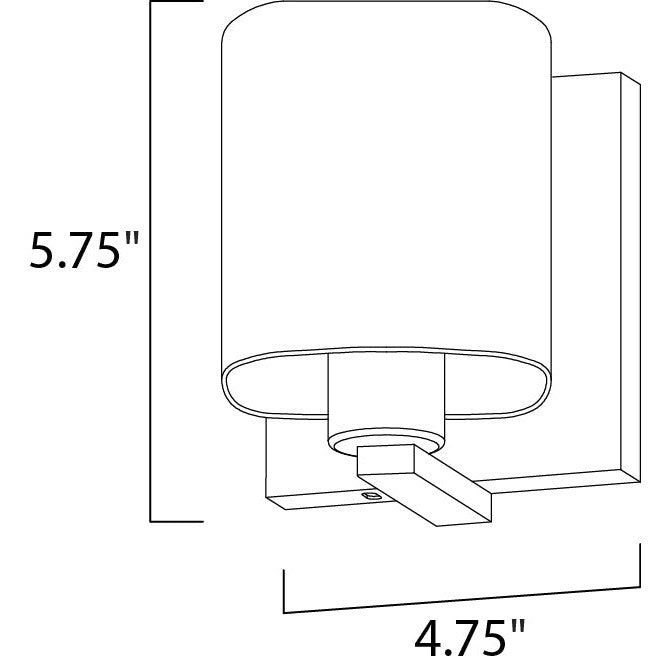 Maxim Lighting WRAP 11251SWSN Bathroom Fixture Transitional - Nickel