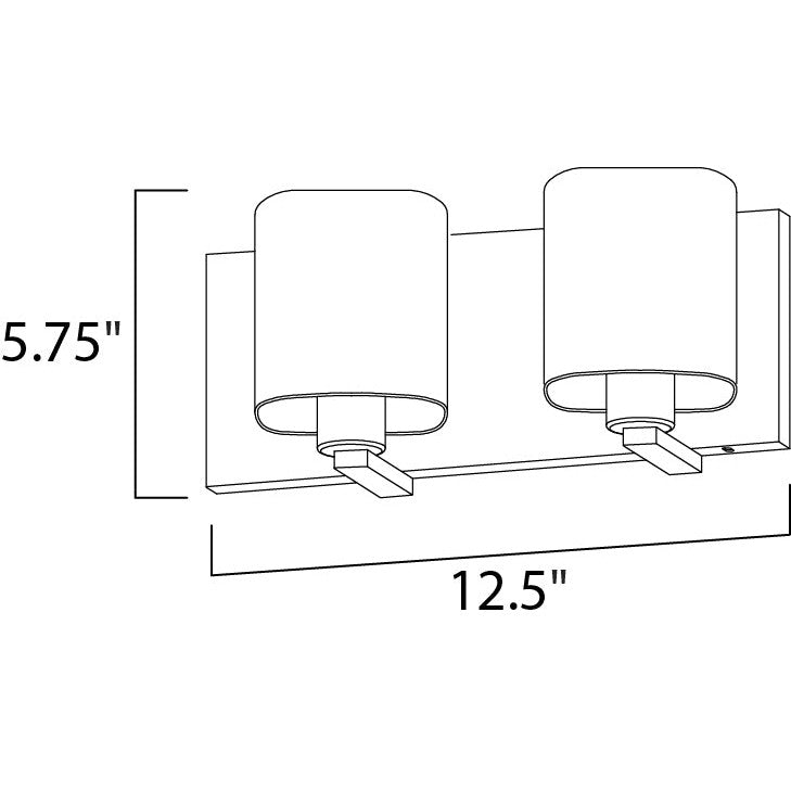 Maxim Lighting WRAP 11252SWSN Bathroom Fixture Transitional - Nickel