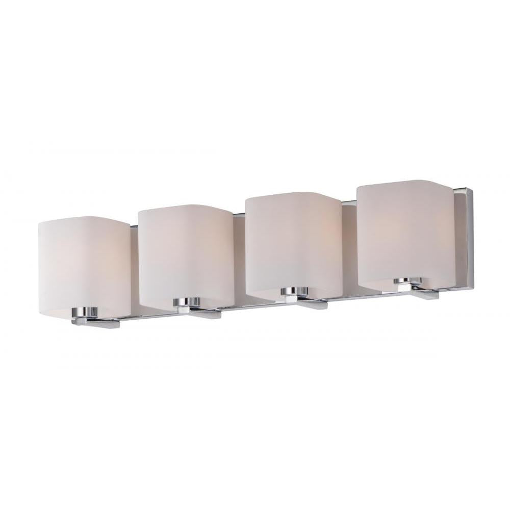 Wrap 26.25 Inch 4 Light Bathroom Vanity - Polished Chrome
