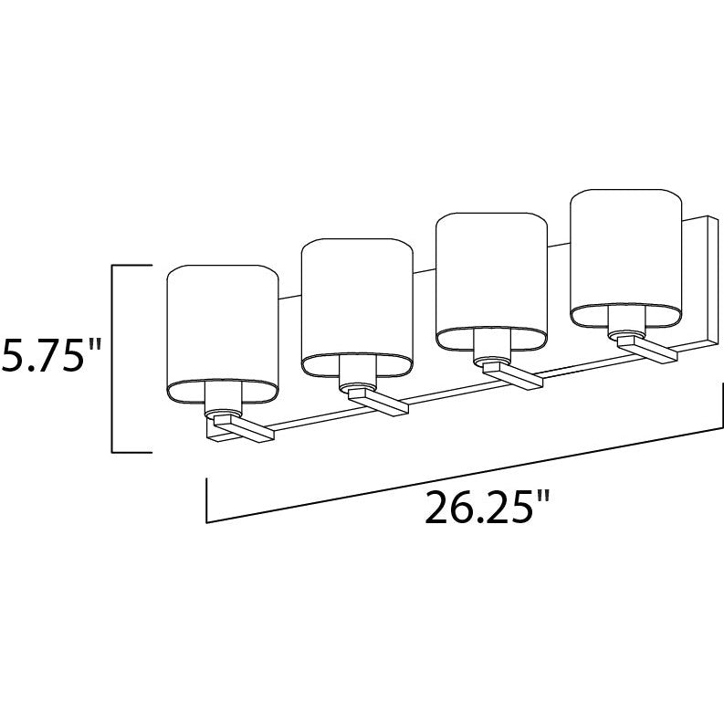 Maxim Lighting WRAP 11254SWPC Bathroom Fixture Transitional - Chrome