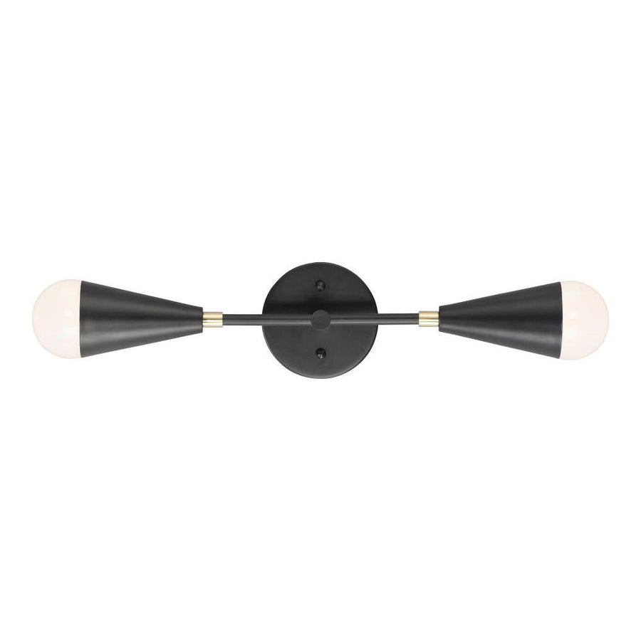 Maxim Lighting 11262BKSBR Lovell 5 Wall Sconce - Black / Satin Brass