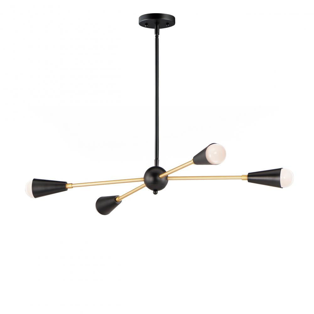 Maxim Lighting LOVELL 11264BKSBR/BUL Pendant Traditional - Black