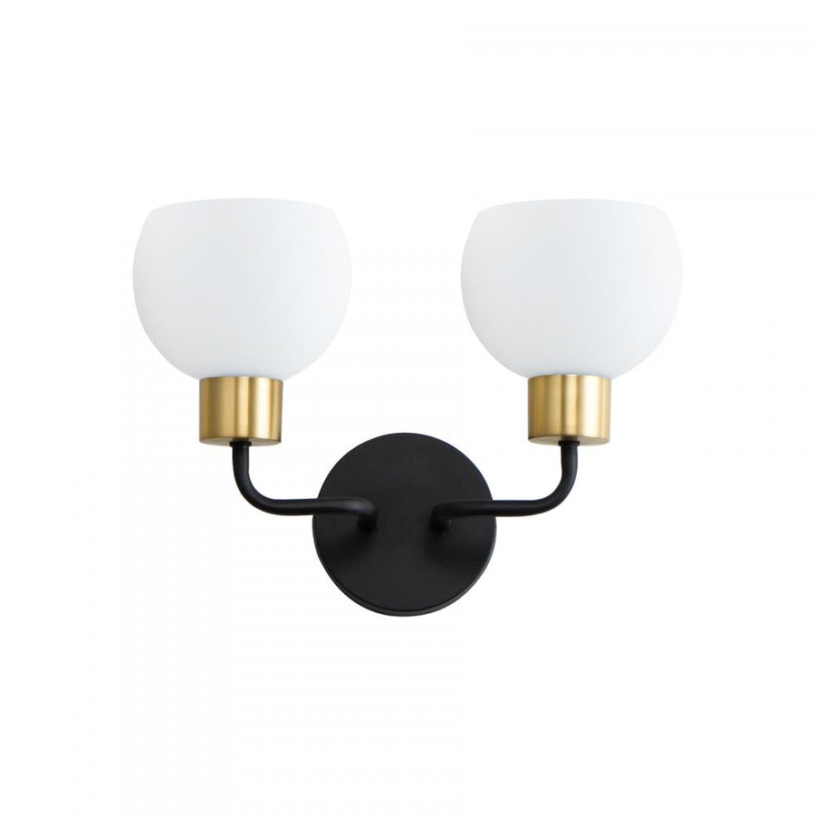 Maxim Lighting 11272SWBZSBR Coraline 14.5 Wall Sconce - Bronze / Satin Brass