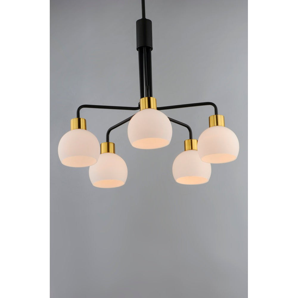 Maxim Lighting CORALINE 11277SWBZSBR Chandelier Country Rustic - Brass