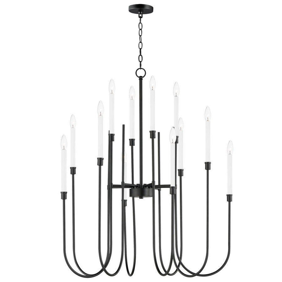 Tux 36 Inch Chandelier – Black