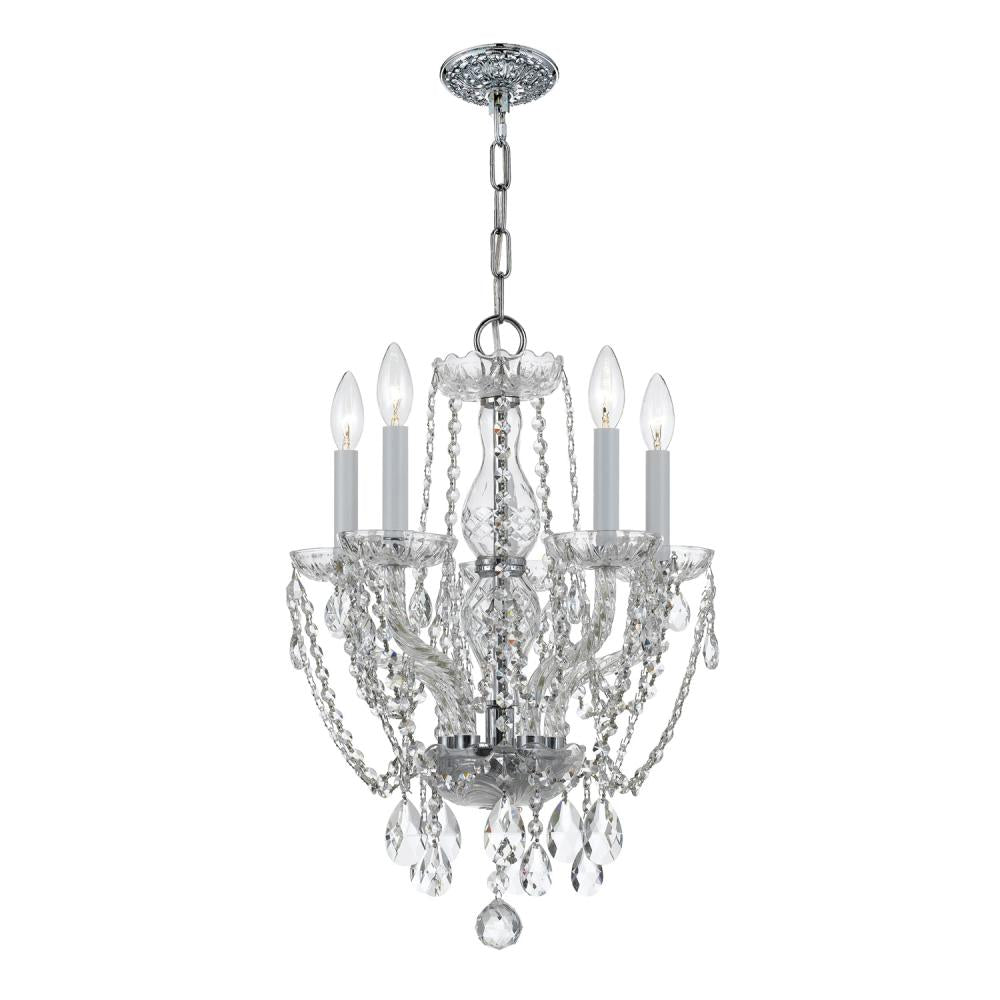 Crystorama TRADITIONAL CRYSTAL 1129-CH-CL-SAQ Mini Chandelier Americana - Polished Chrome