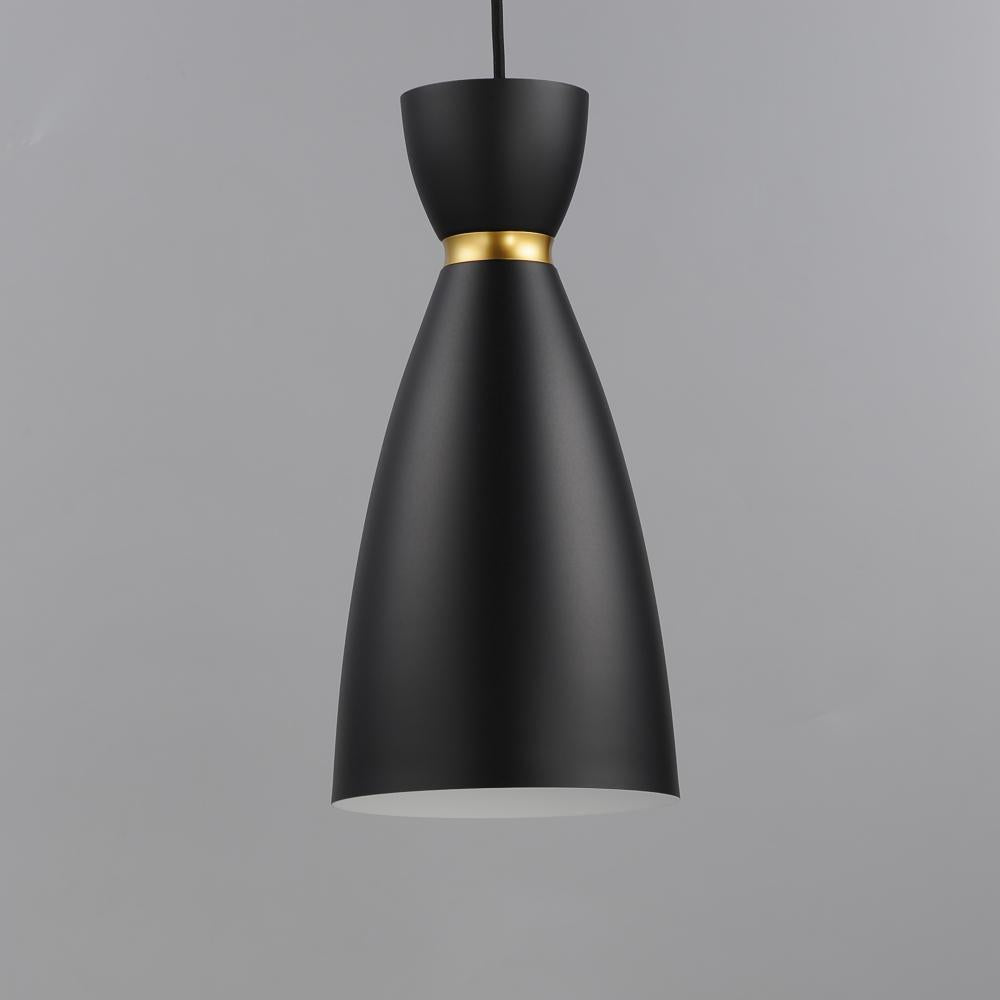 Maxim Lighting CARILLON 11301BKSBR Mini Pendant - Black Satin Brass