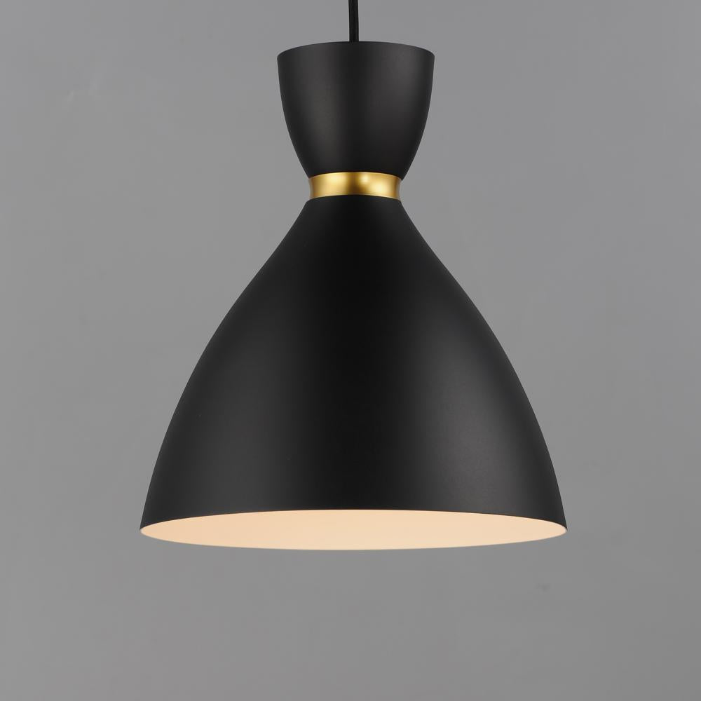 Maxim Lighting CARILLON 11302BKSBR Mini Pendant - Black Satin Brass