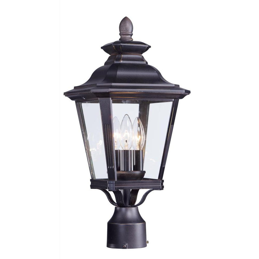 Knoxville 9 Inch Outdoor Post Lantern – Bronze