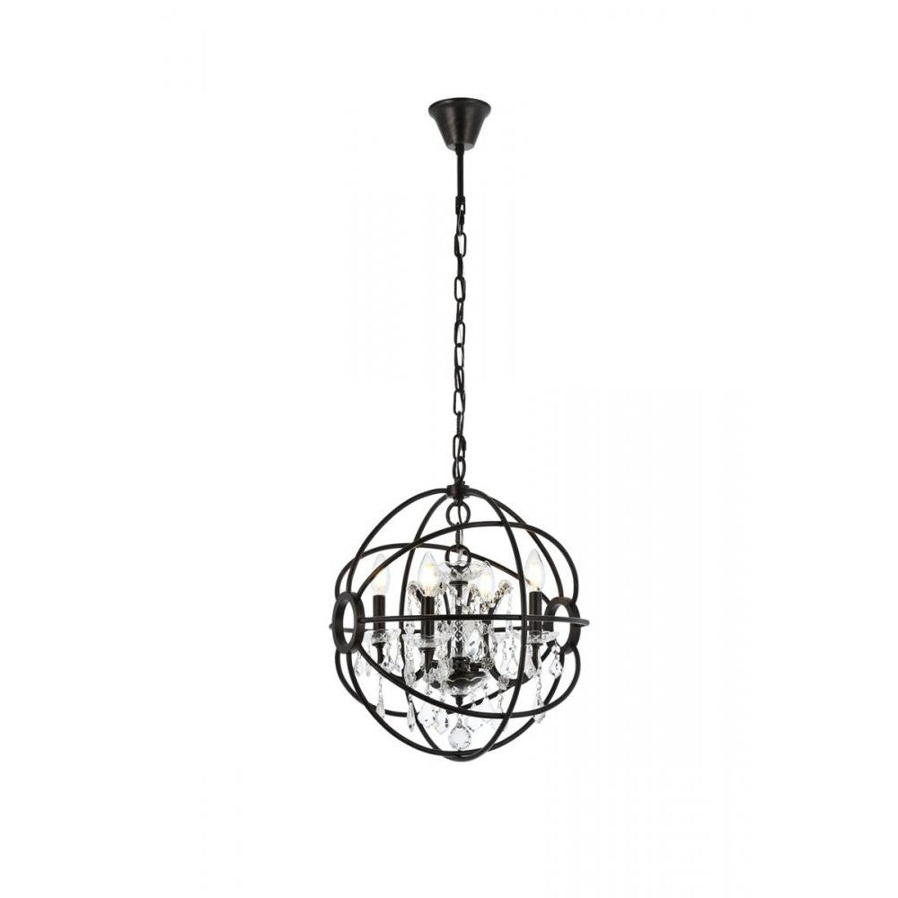 Elegant Lighting GENEVA 1130D17DB/RC Pendant Transitional - Dark Bronze