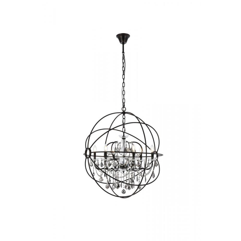 Elegant Lighting GENEVA 1130D32DB-SS/RC Chandelier Transitional - Dark Bronze