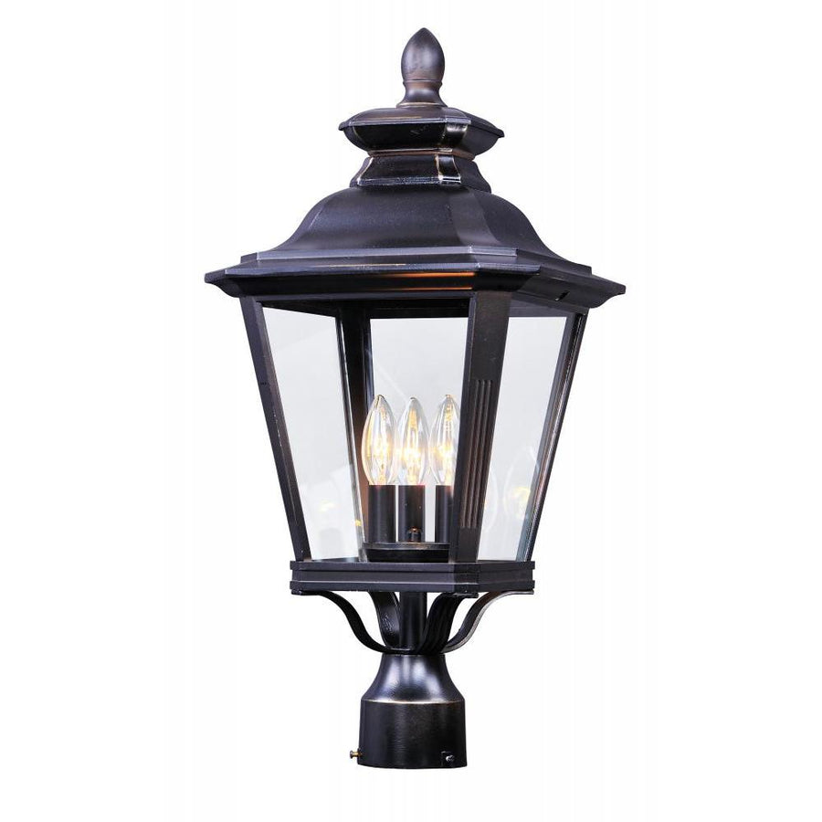 11 Inch Outdoor Post Lantern – Bronze