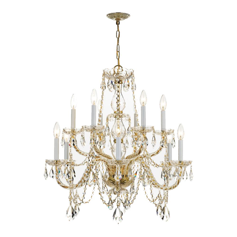 Crystorama TRADITIONAL CRYSTAL 1135-PB-CL-I Chandelier Americana - Polished Brass