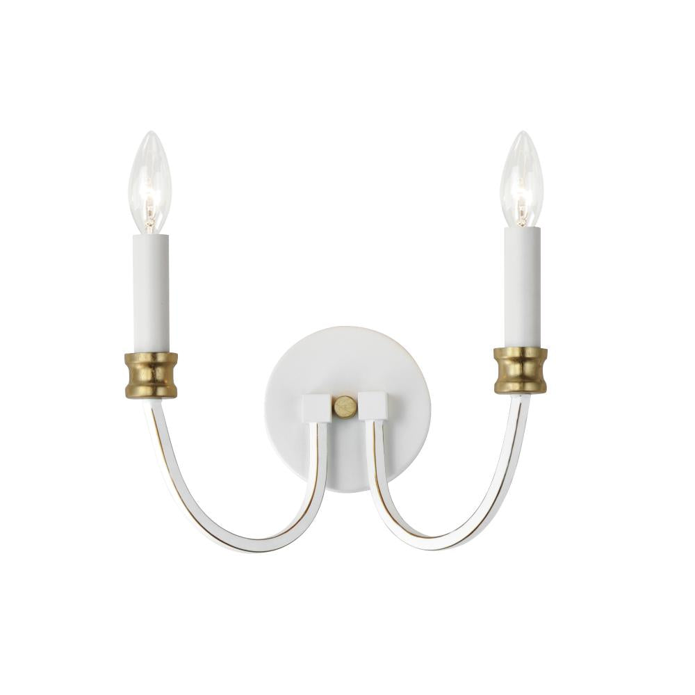 Maxim Lighting CHARLTON 11372WWTGL Sconce Mid Century Modern - Combination Finishes