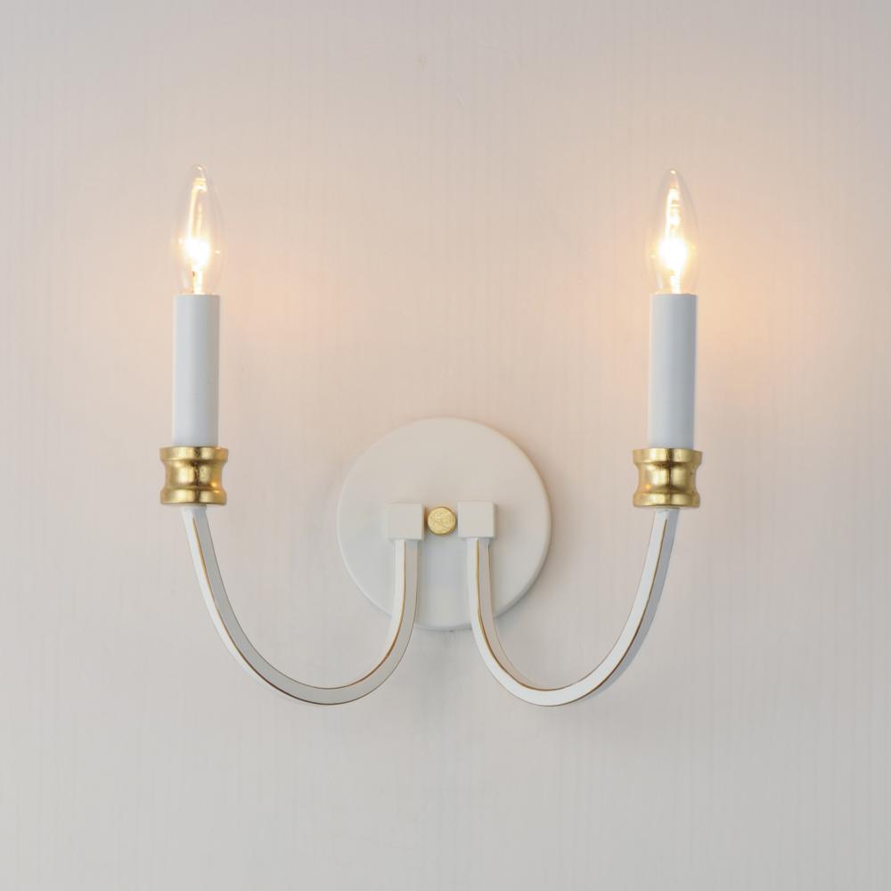 Maxim Lighting CHARLTON 11372WWTGL Sconce Mid Century Modern - Combination Finishes